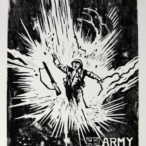 Be the Meat - (Only 7 available) Limited edition lino print