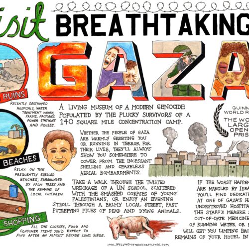 Visit Gaza Postcard