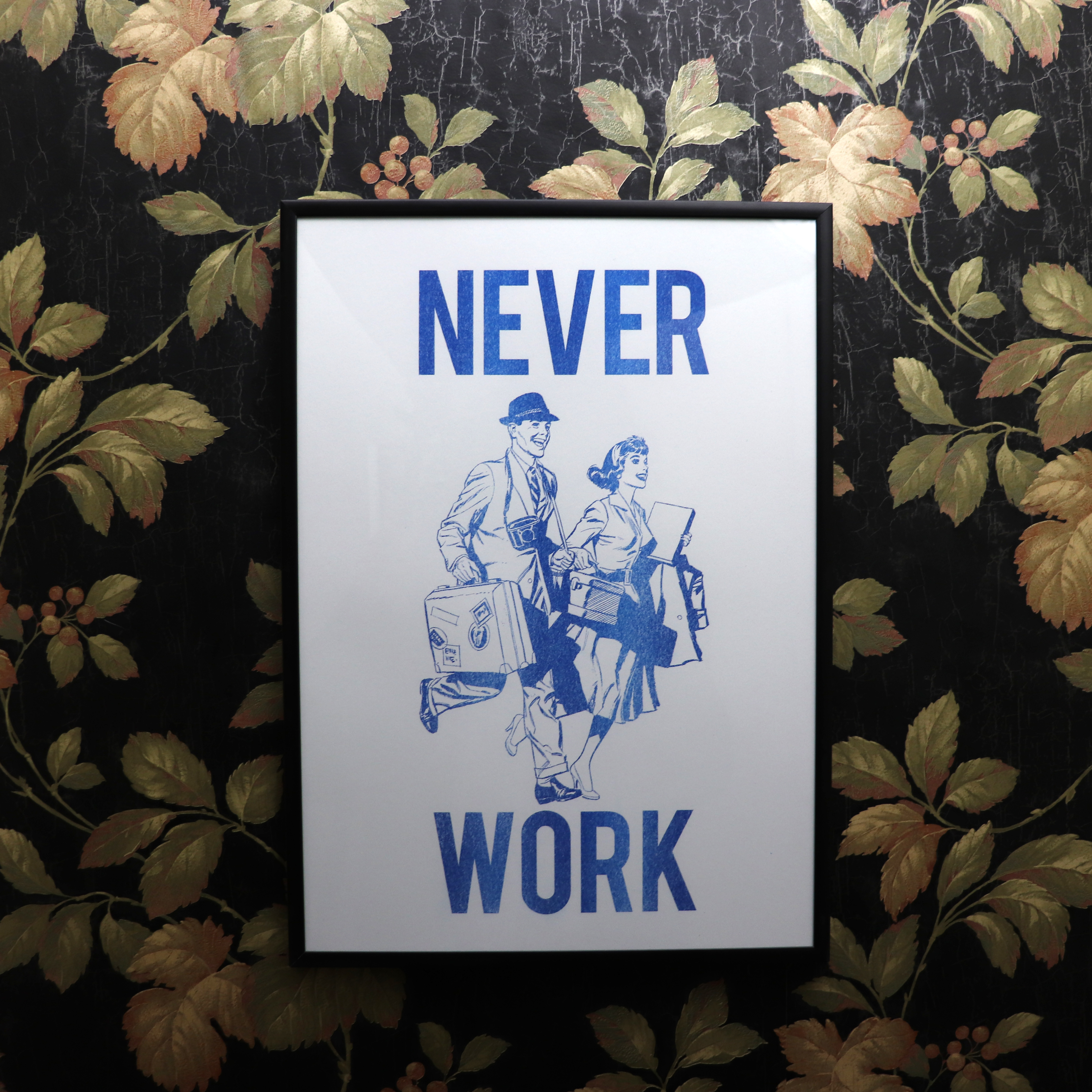Never Work #2 - Risograph Print